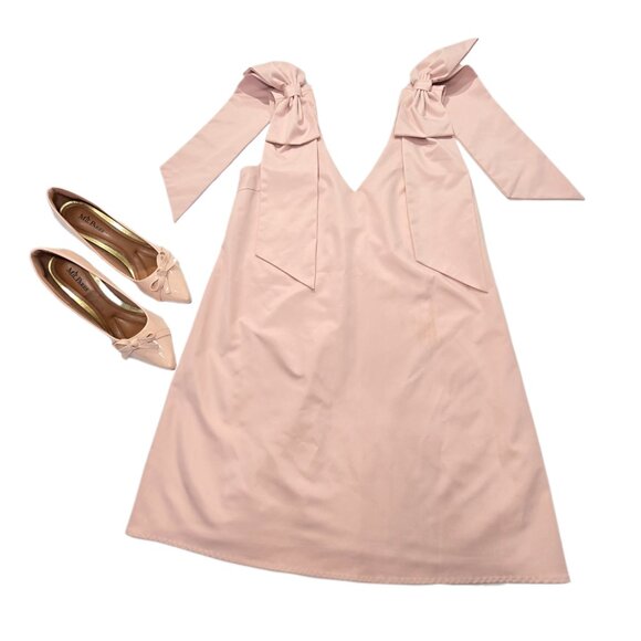FORE New York & Company Women’s Pink Shoulder Bow Party Mini Dress Size S - Picture 5 of 12